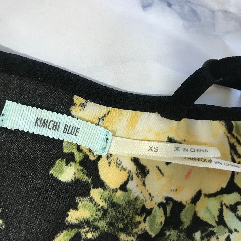 Kimchi Blue Coco Loco Black & Yellow Floral Romper - Picture 6 of 8